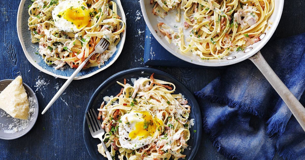 Easy Carbonara Recipe: How To Make Fettuccine Carbonara | Samsung Food App