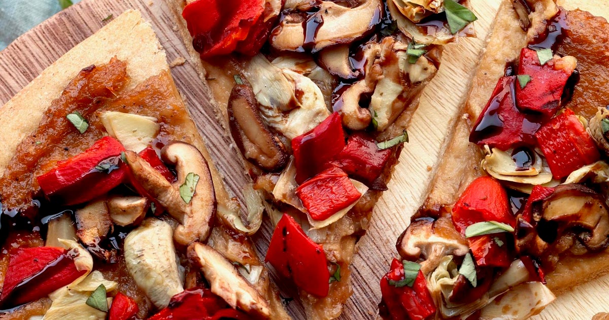 vegan roasted vegetable pizza (aka - my take on my favorite amy's pizza!) Recipe | Samsung Food App