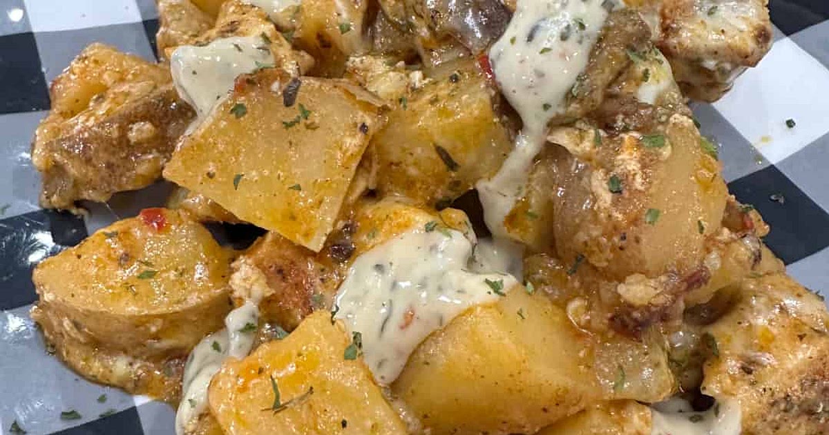 Crockpot Garlic Parmesan Chicken and Potatoes Recipe | Samsung Food App