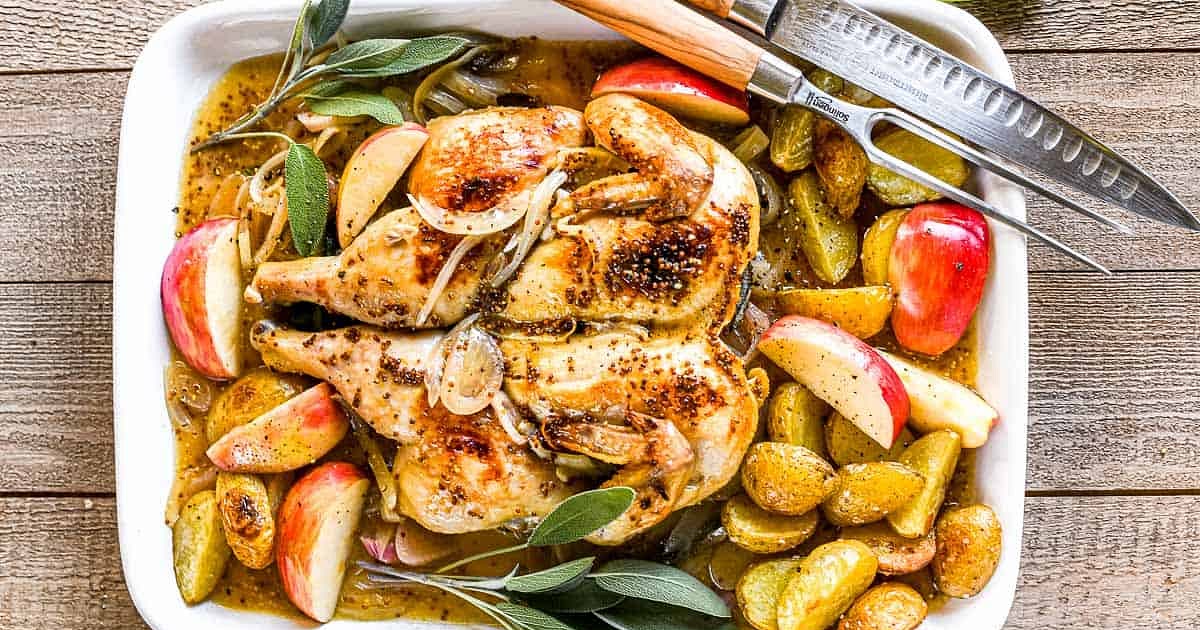 Cider Braised Chicken with Sage Recipe | Samsung Food App