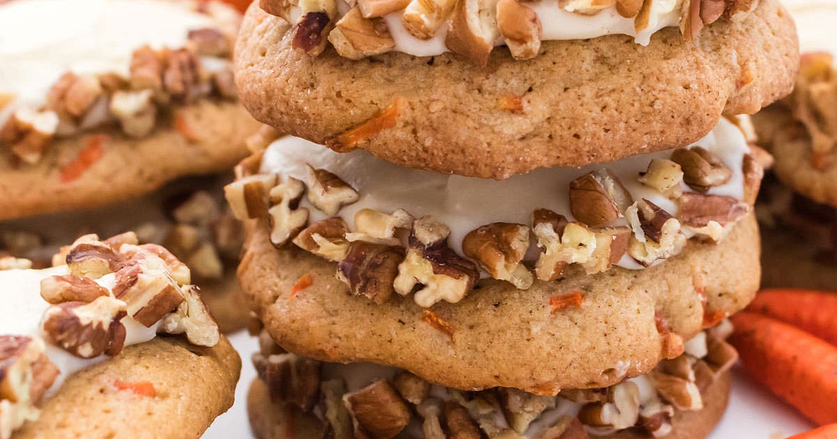 Carrot Cake Cookies with Cream Cheese Frosting Recipe | Samsung Food App