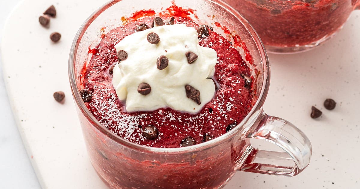 Red Velvet Mug Cake Recipe | Samsung Food App