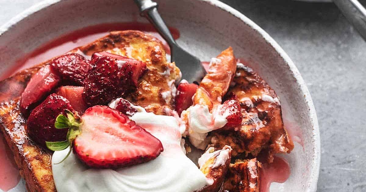 Strawberries and Cream French Toast Recipe | Samsung Food App