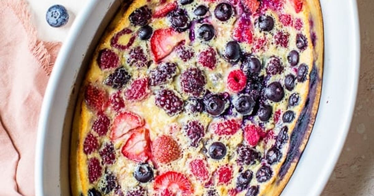 Flaugnarde of Mixed Berries (Clafoutis) Recipe | Samsung Food App
