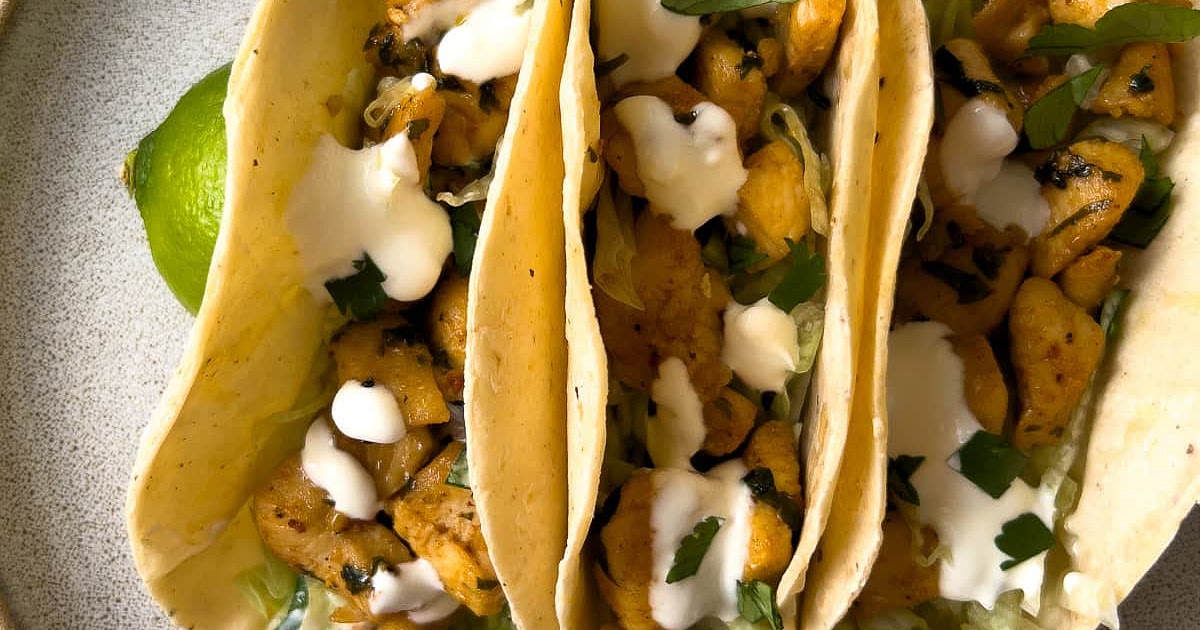 Cilantro Lime Chicken Tacos Recipe | Samsung Food App
