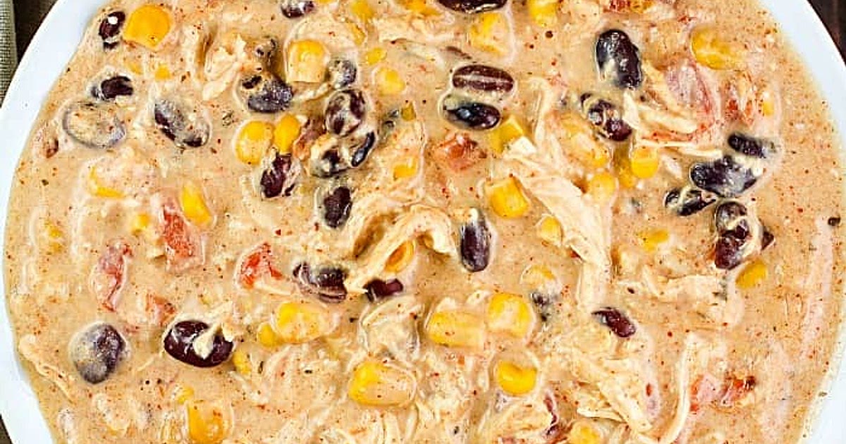 Easy Crock Pot Cream Cheese Chicken Chili Recipe | Samsung Food App