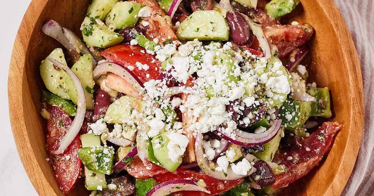 Avocado Greek Salad Recipe | Samsung Food App
