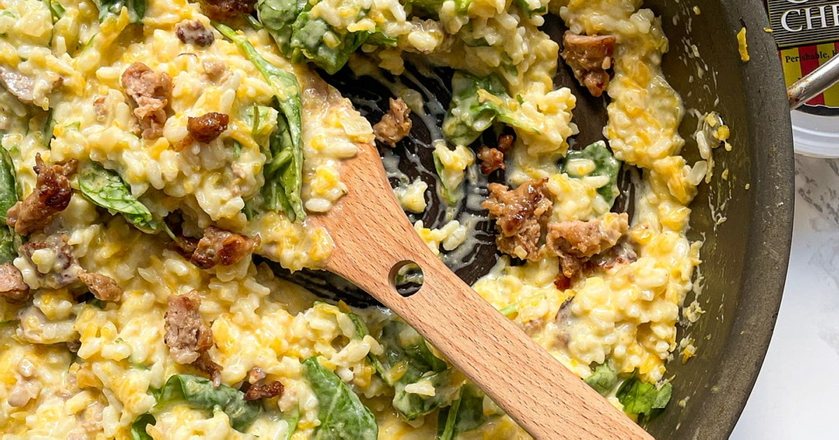 Butternut Squash Risotto with Goat Cheese Recipe | Samsung Food App