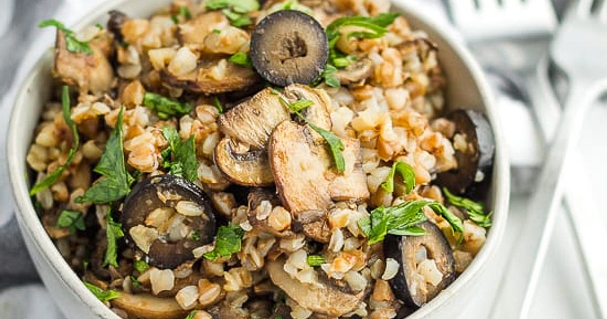 Buckwheat Kasha with Mushrooms and Olives Recipe | Samsung Food App