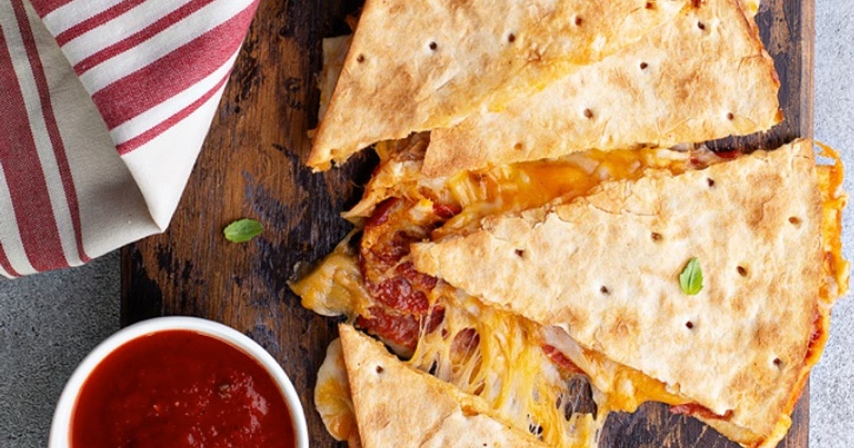 Pepperoni Pizza Quesadillas Recipe | Samsung Food App