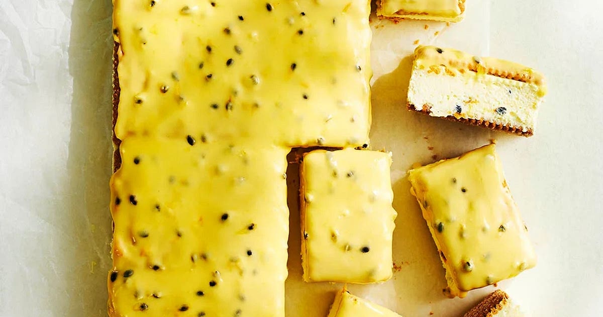 Passionfruit cheesecake slice Recipe | Samsung Food App