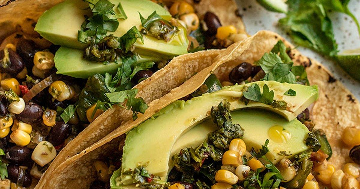Chimichurri Corn Tacos Recipe | Samsung Food App
