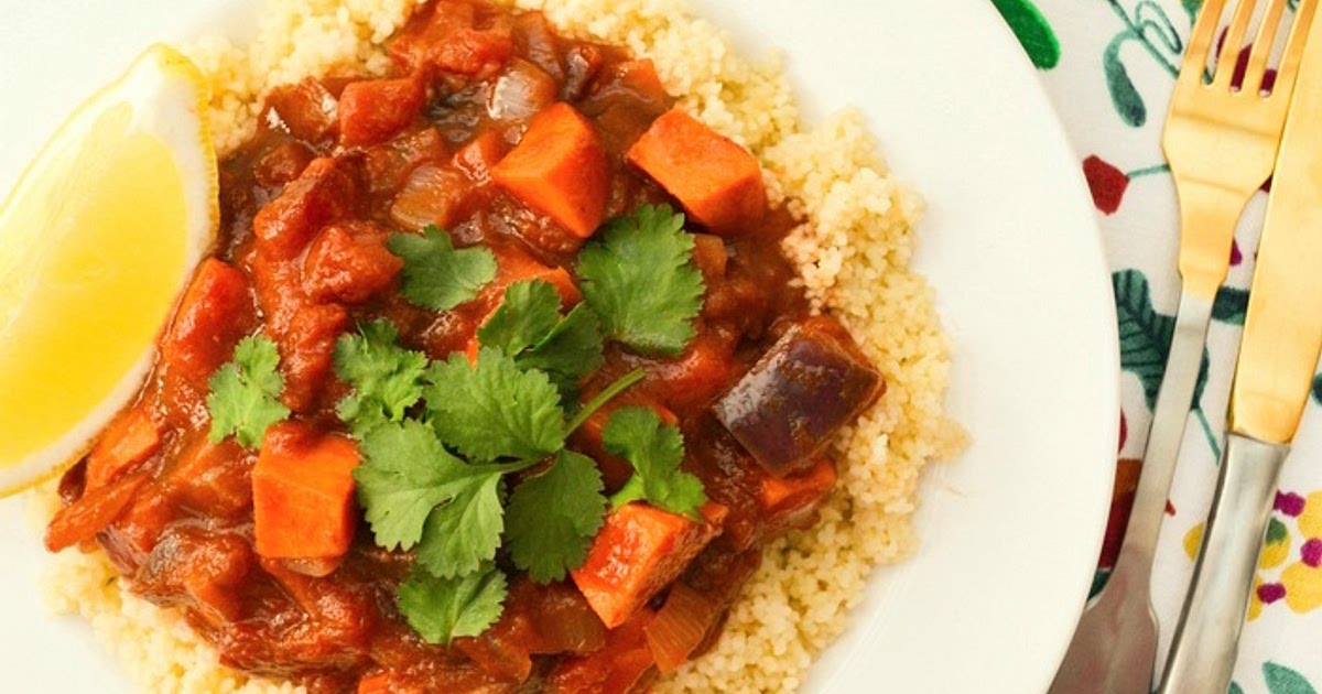 Aubergine, Sweet Potato & Metis Tagine Recipe | Samsung Food App