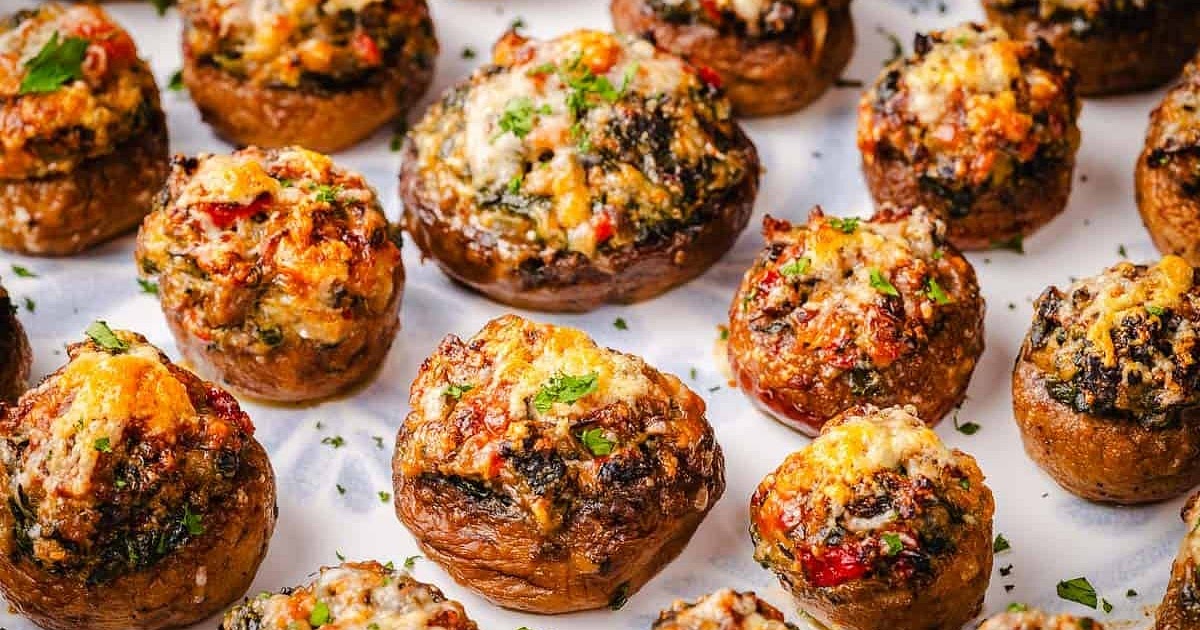 Stuffed Mushrooms Recipe | Samsung Food App