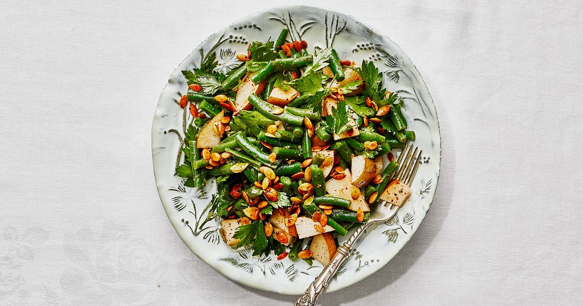 Smashed Green Beans With Lemony Sumac Dressing Recipe | Samsung Food App