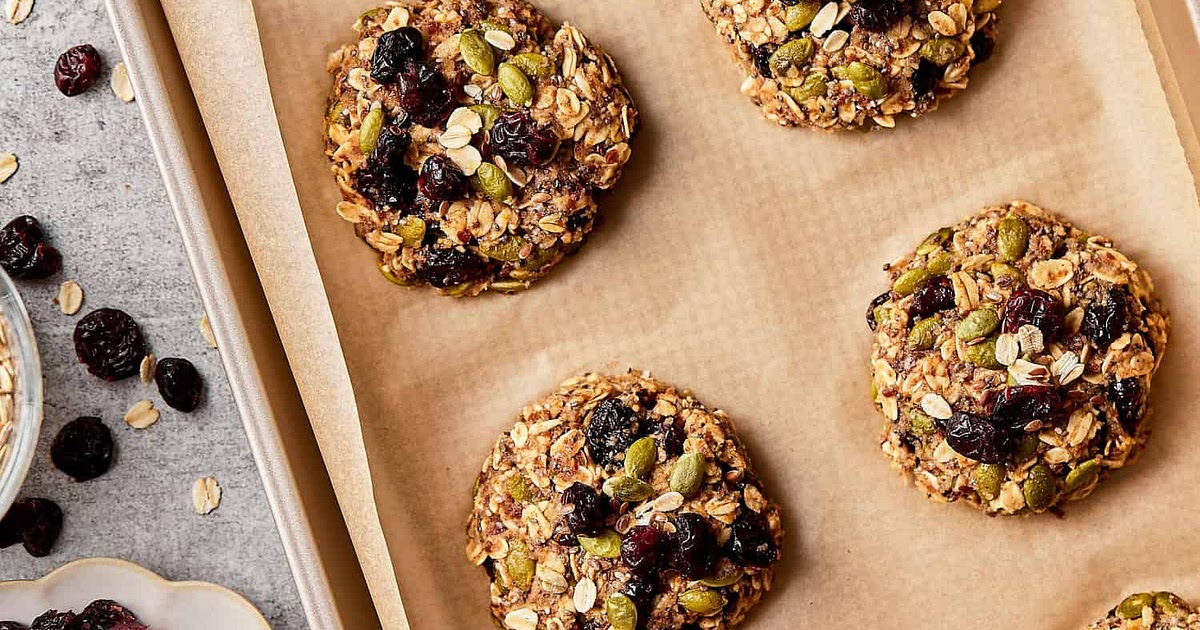 Gut Healthy Trail Mix Breakfast Cookies Recipe | Samsung Food App