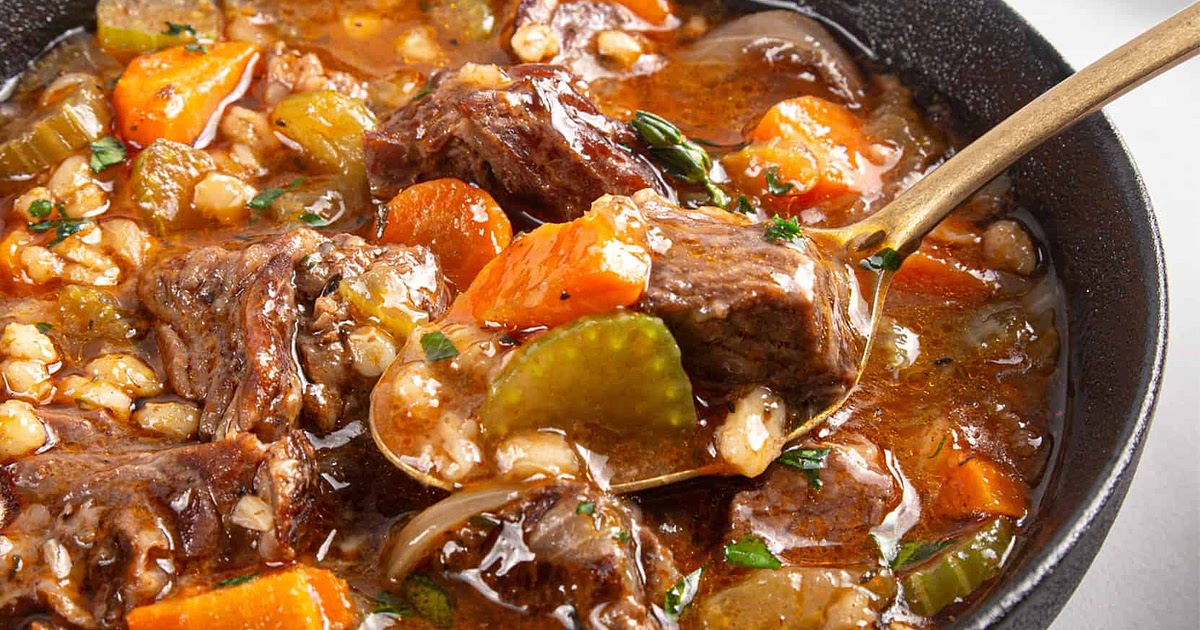Instant Pot Beef Barley Soup Recipe | Samsung Food App