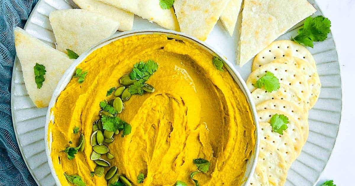 Pumpkin and Black Garlic Hummus Recipe | Samsung Food App
