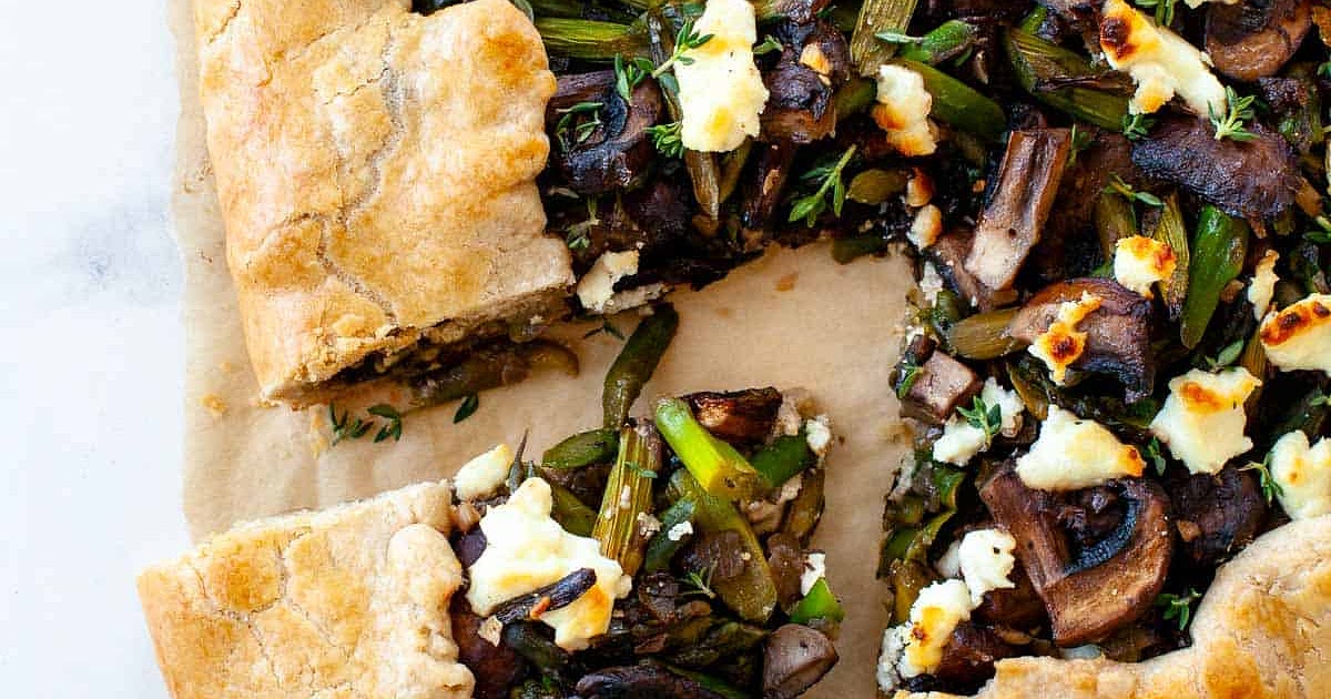 Asparagus Mushroom Galette Recipe | Samsung Food App