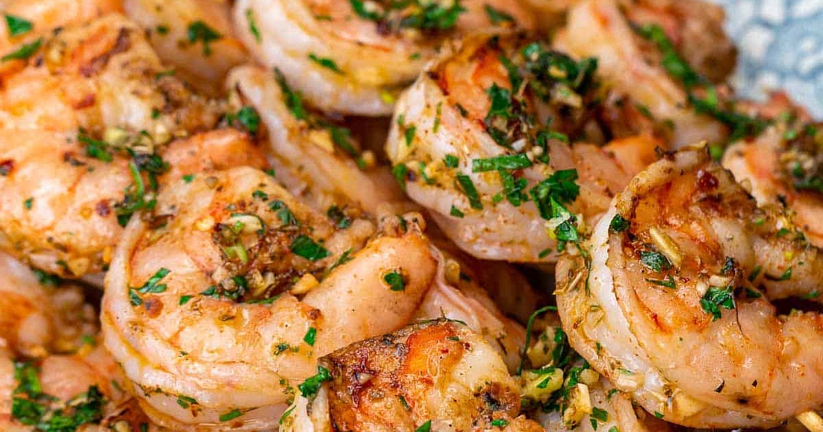 Mediterranean Grilled Shrimp Kabobs Recipe | Samsung Food App