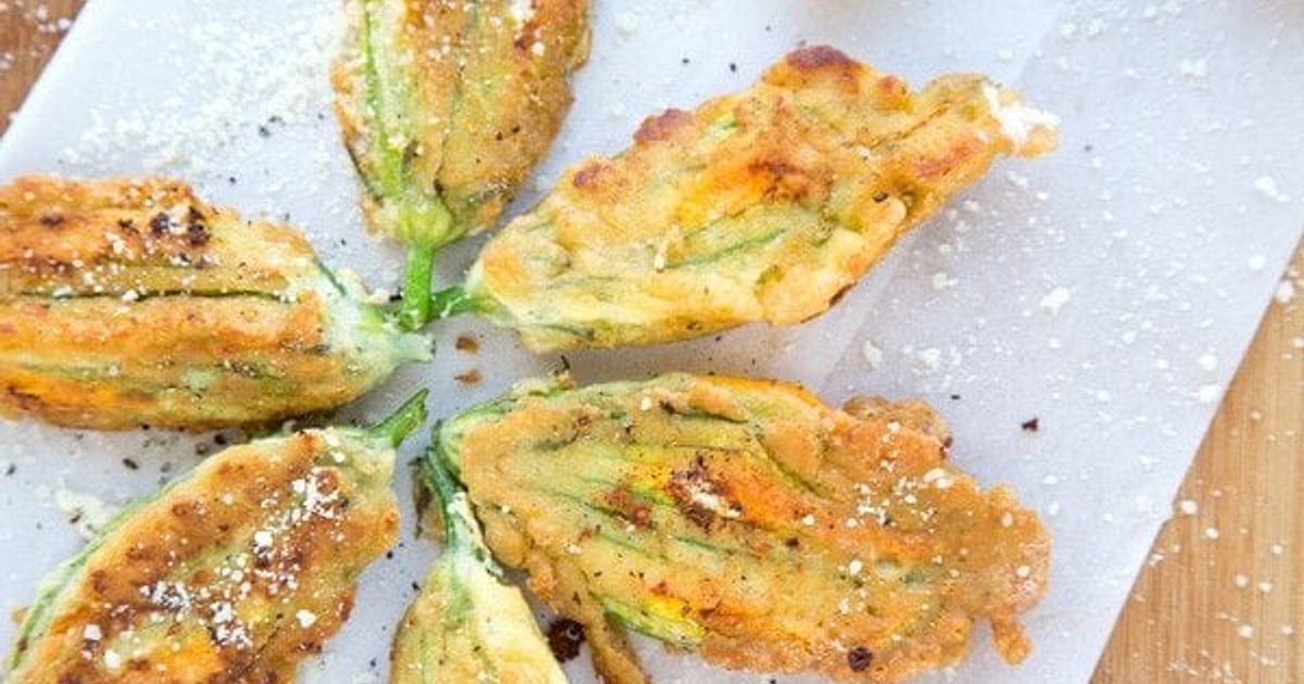 Stuffed Zucchini Blossoms Recipe | Samsung Food App
