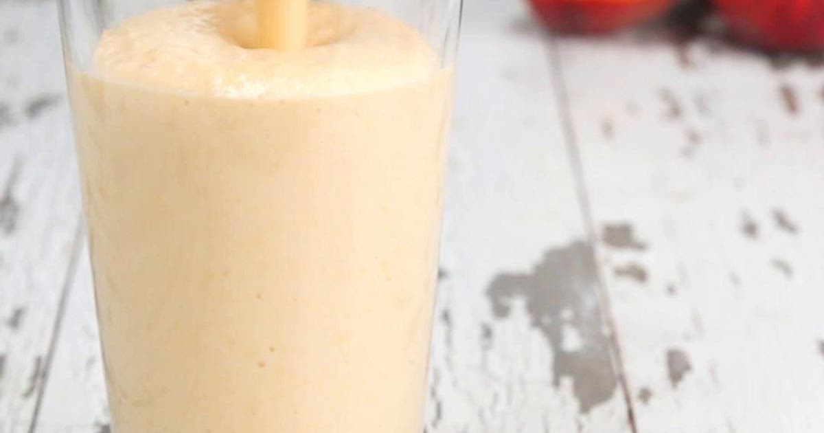 Peach & Orange Cream Protein Smoothie Recipe by Tasty | Samsung Food App