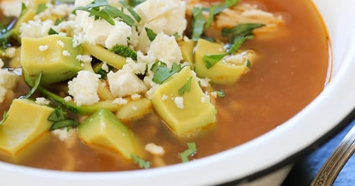 Chipotle Chicken Zucchini "Fideo" Soup (Slow Cooker or Instant Pot) Recipe | Samsung Food App