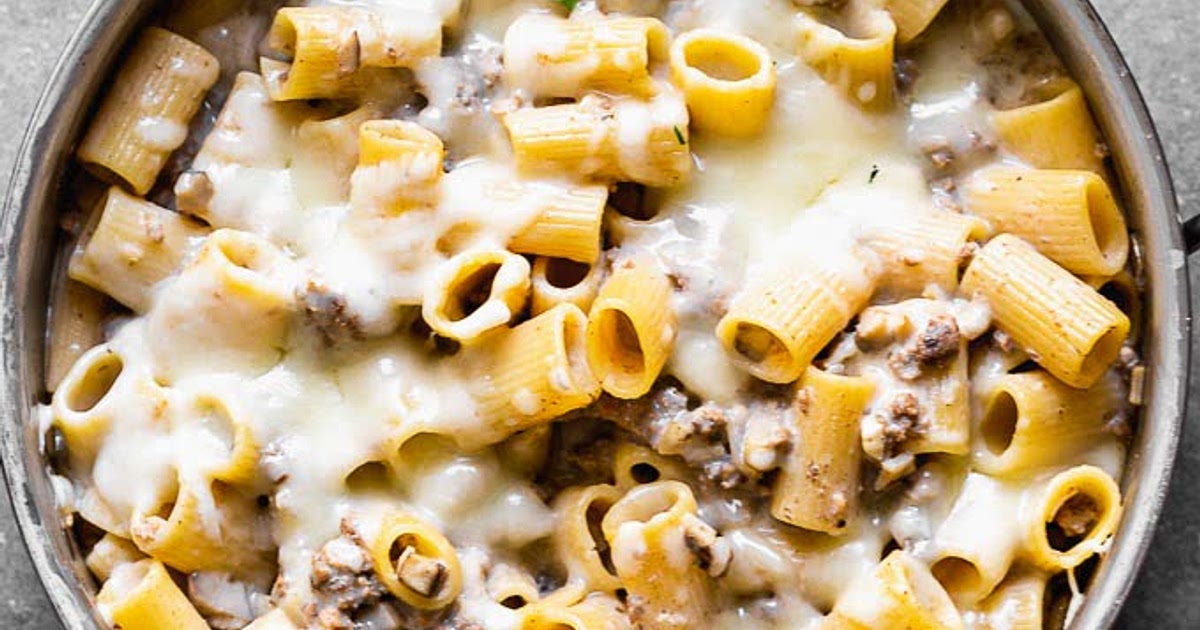 Cheesy Beef Stroganoff Pasta Recipe | Samsung Food App