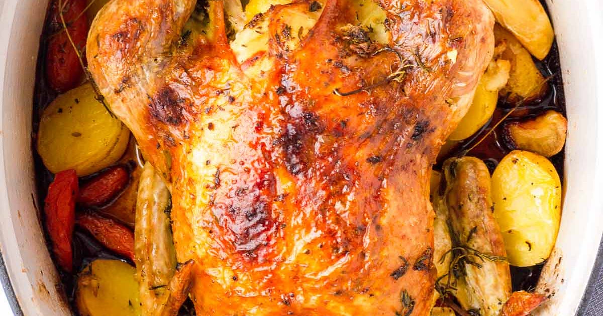 Dutch Oven Whole Roast Chicken Recipe | Samsung Food App