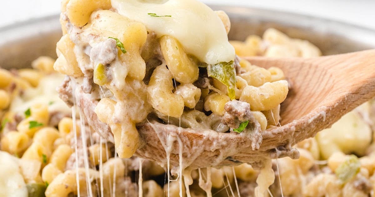 Philly Cheesesteak Pasta Recipe | Samsung Food App