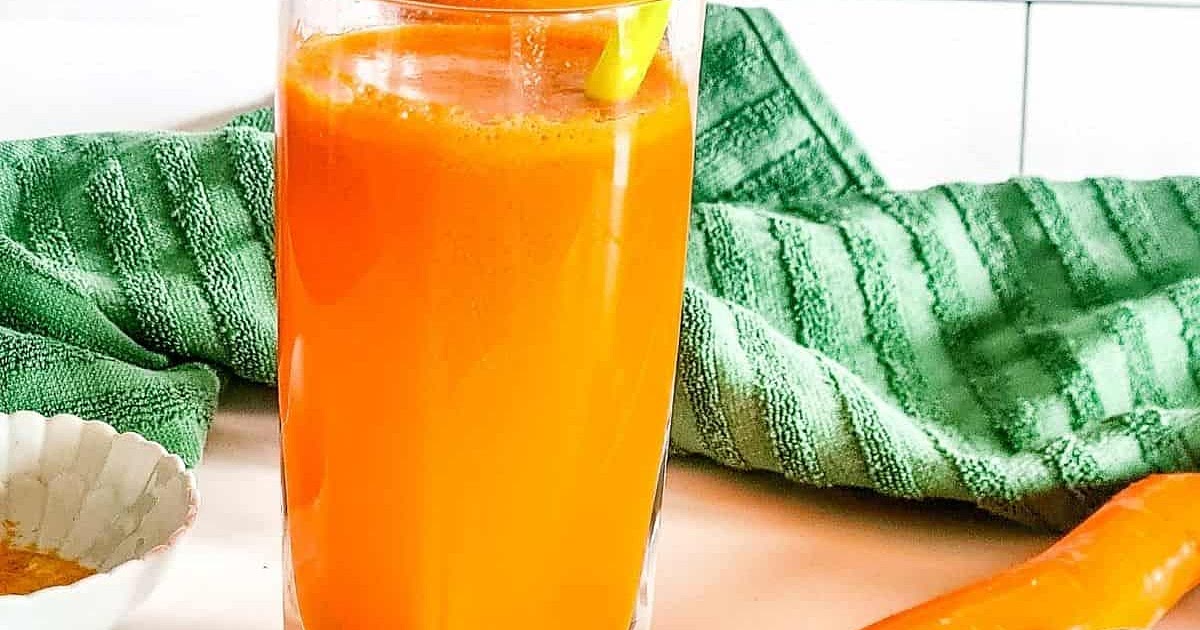 Paleo Orange Carrot Ginger Turmeric Juice Recipe | Samsung Food App