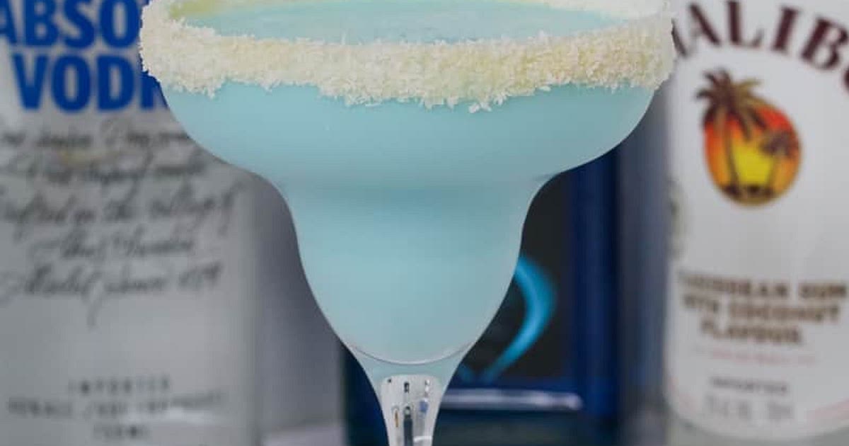 Blue Coconut Rum Cocktail | Malibu, Vodka & Blue Curacao Recipe | Samsung Food App