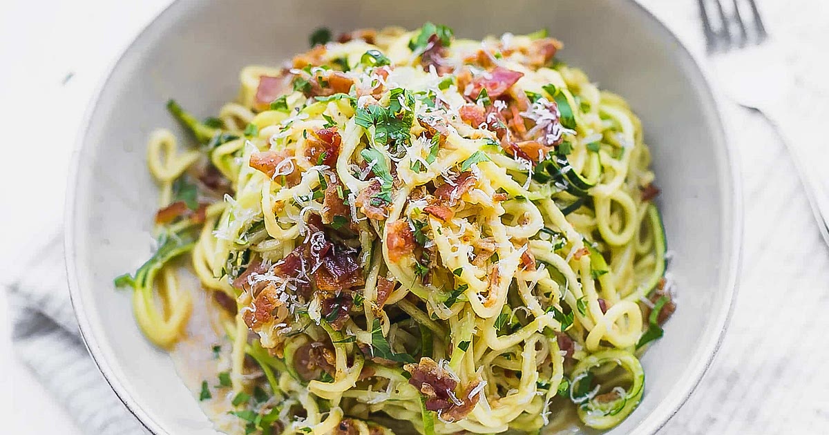 Low-Carb Zucchini Carbonara Recipe | Samsung Food App