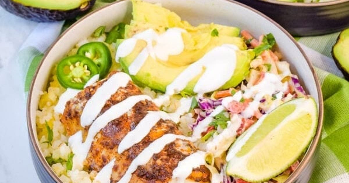 Low Carb Fish Taco Bowls Recipe | Samsung Food App