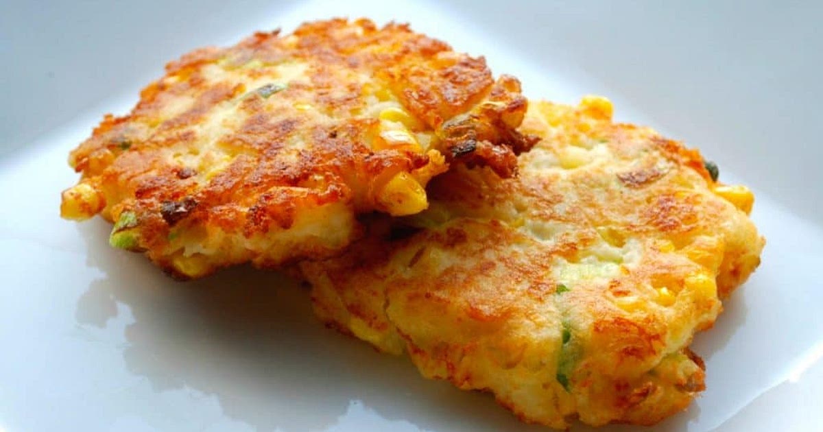 Corn and Cheddar Mashed Potato Fritters Recipe | Samsung Food App