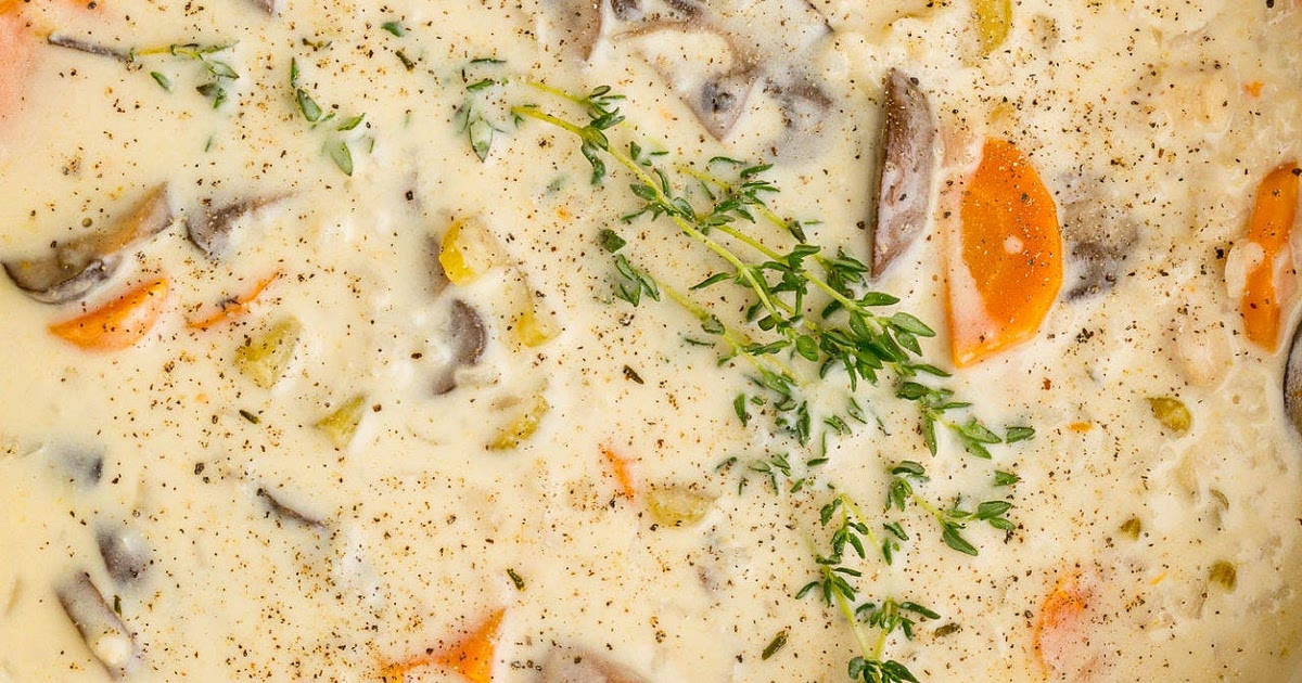Creamy Chicken and Mushroom Soup Recipe | Samsung Food App