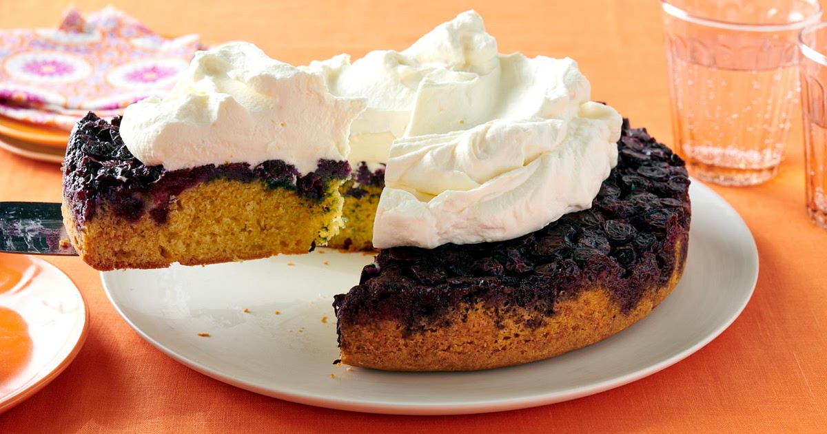 Blueberry Upside-Down Cake Recipe | Samsung Food App