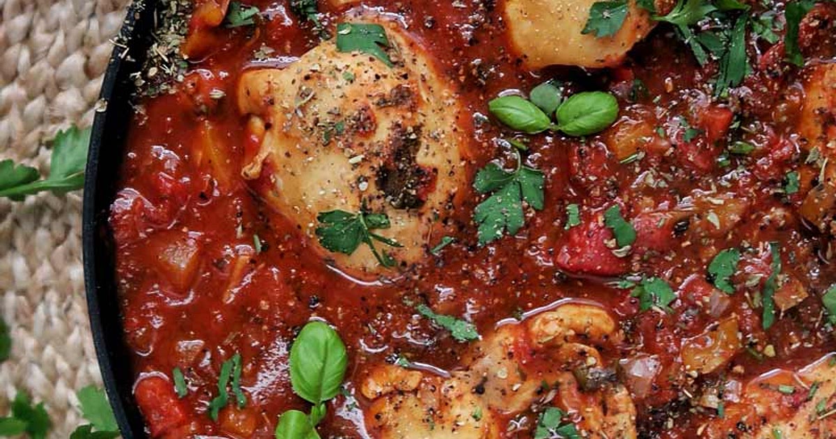 Oven-baked chicken cacciatore Recipe | Samsung Food App