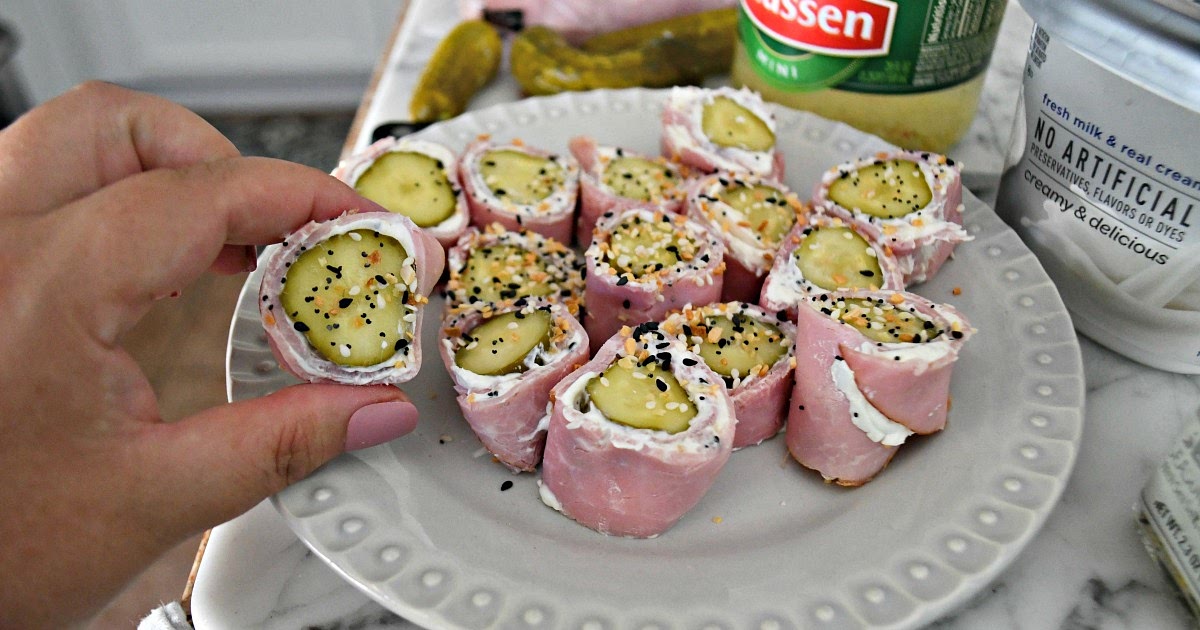 Ham, Pickle & Cream Cheese Roll-Ups Recipe | Samsung Food App