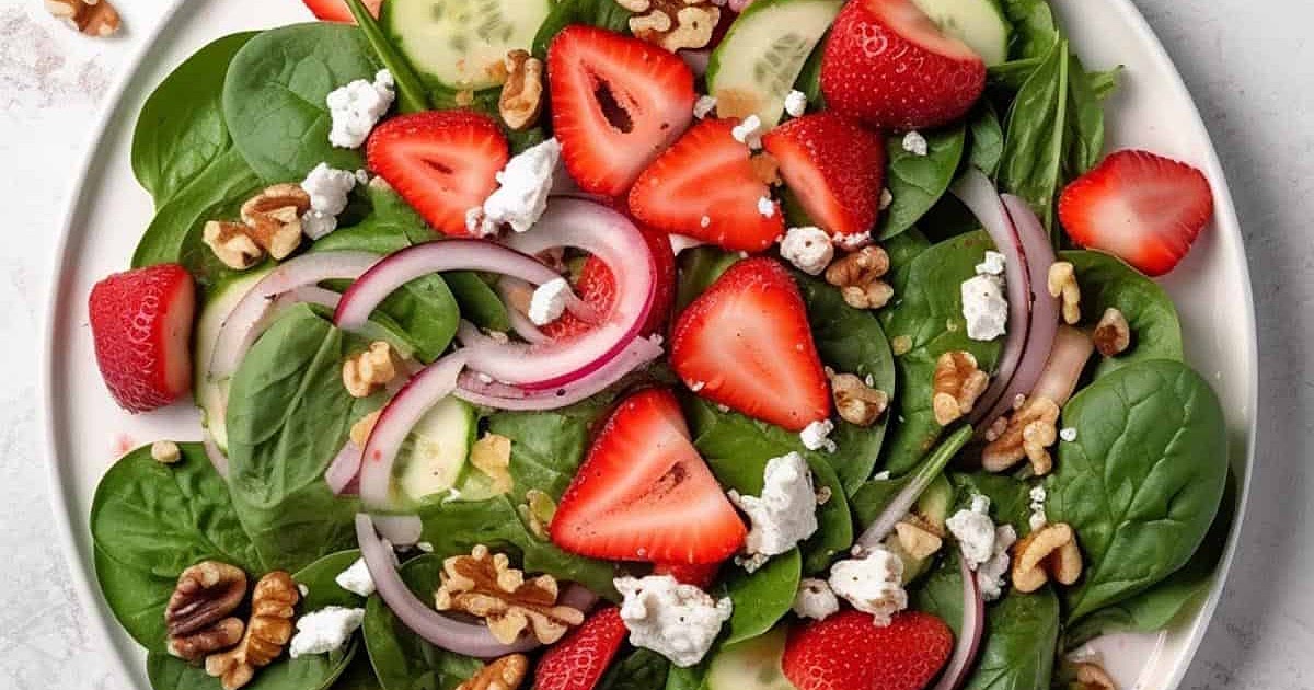 Strawberry Walnut Salad Recipe | Samsung Food App