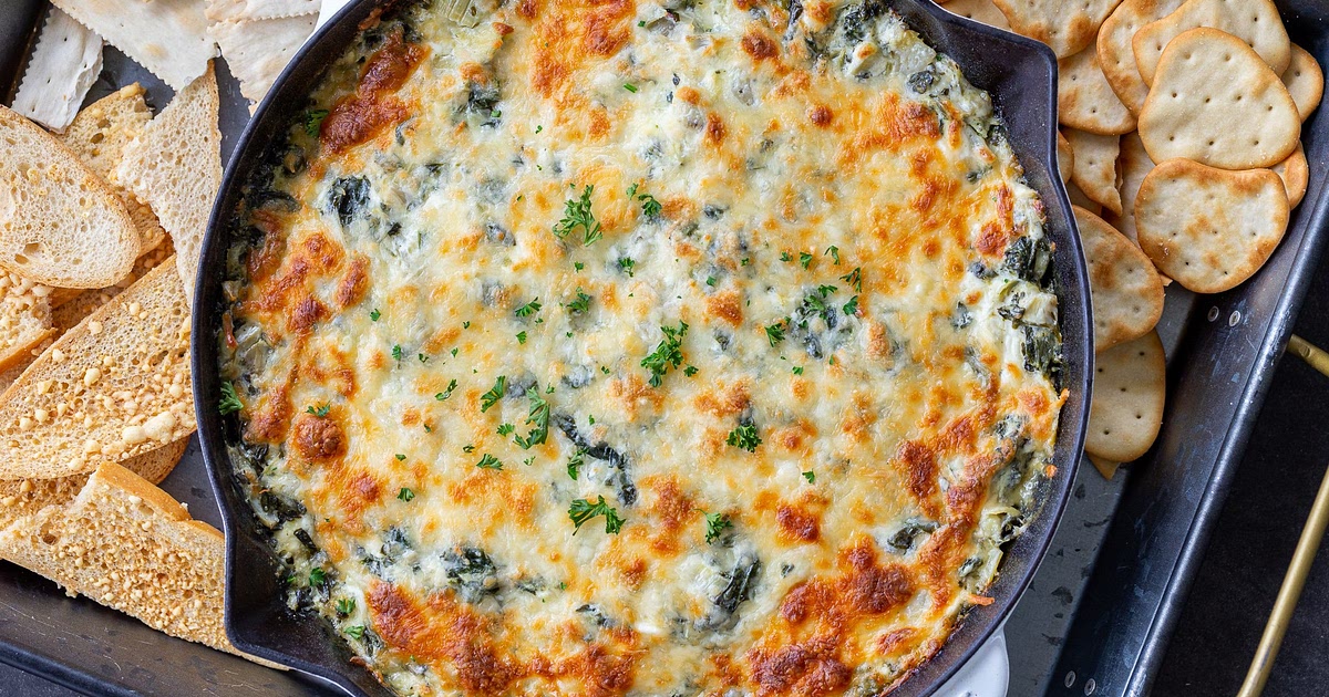 Crazy Easy Spinach Artichoke Dip Recipe | Samsung Food App