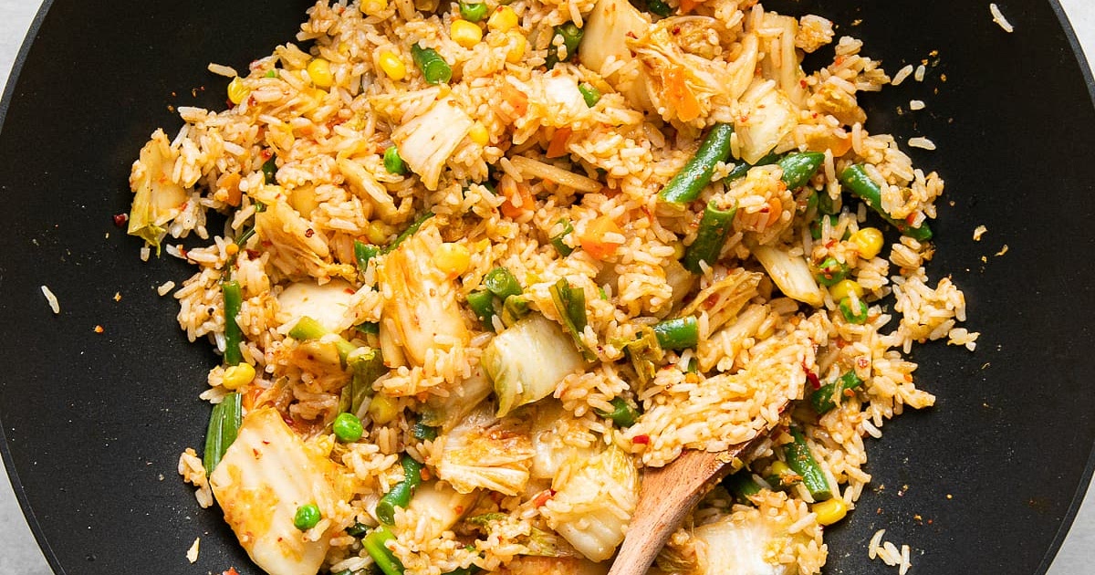 Vegan Kimchi Fried Rice Recipe | Samsung Food App