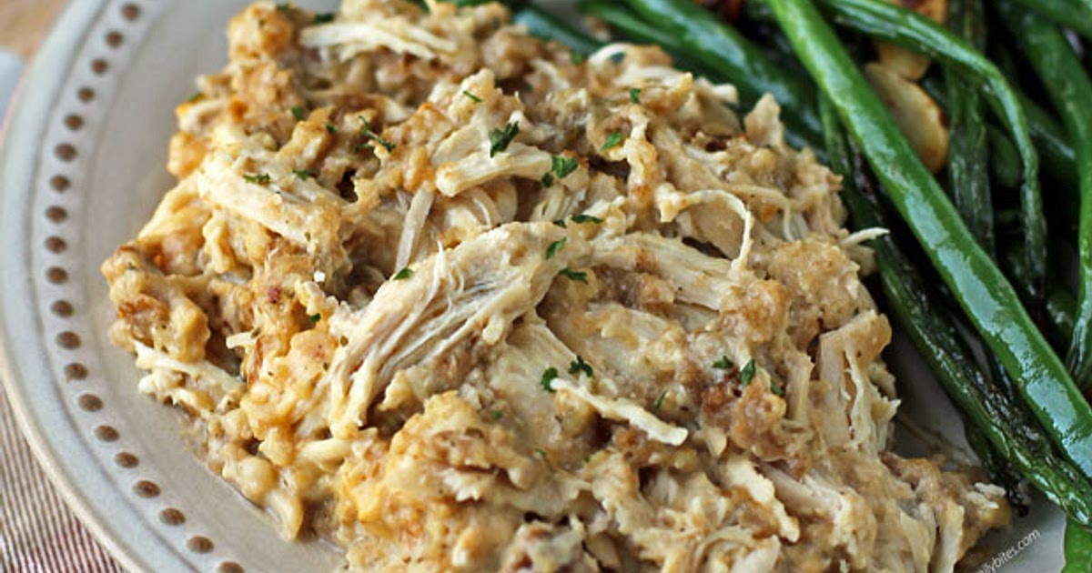 Slow Cooker Chicken and Stuffing Recipe | Samsung Food App