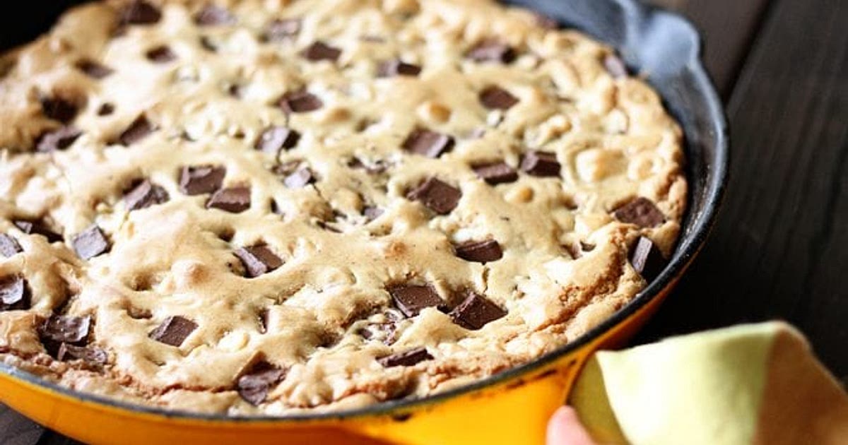 Triple Chocolate Chunk Skillet Cookie Recipe | Samsung Food App