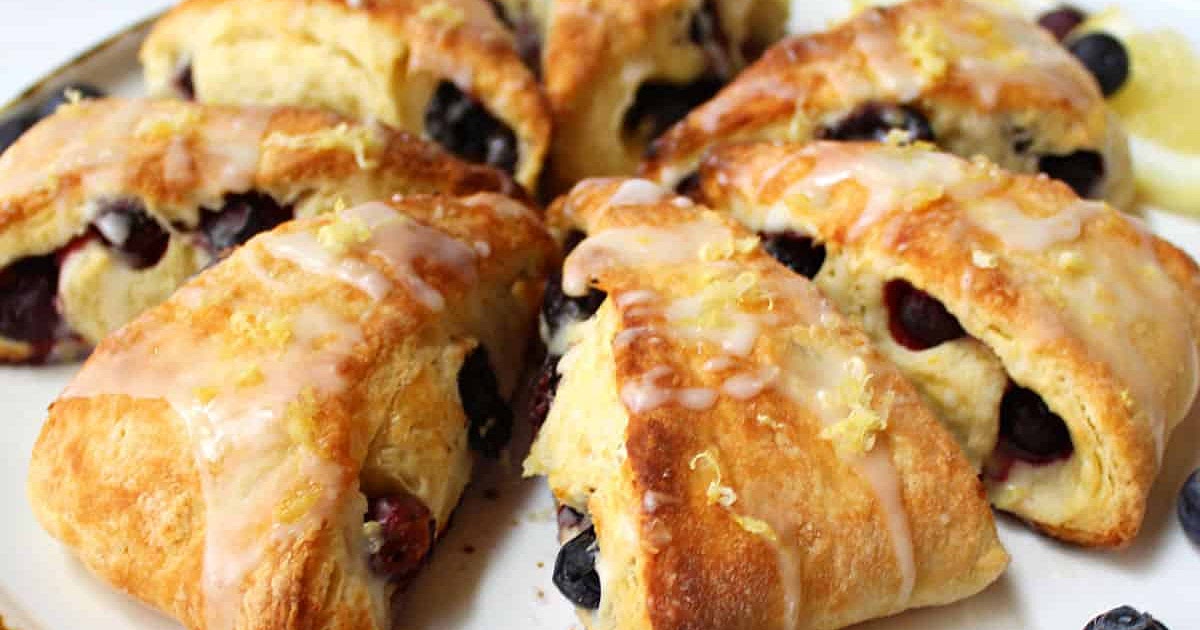 Blueberry Scones with Lemon Glaze Recipe | Samsung Food App