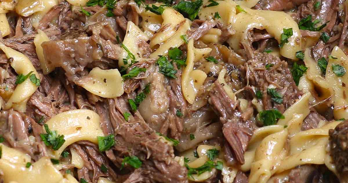 Crock Pot Beef and Noodles Recipe | Samsung Food App