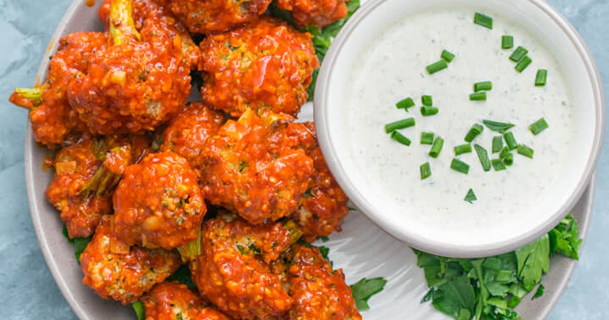 Crispy Garlic Buffalo Broccoli Wings Recipe | Samsung Food App