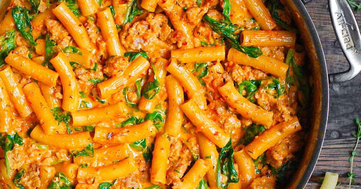 Creamy Sausage Rigatoni (One-Pan, 30-Minute Meal) Recipe | Samsung Food App