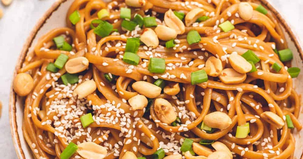 Thai Peanut Sesame Noodles Recipe | Samsung Food App
