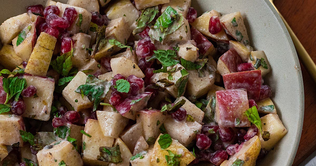 Fall Fruit Salad with Lime Yogurt Dressing (vegan) Recipe | Samsung Food App